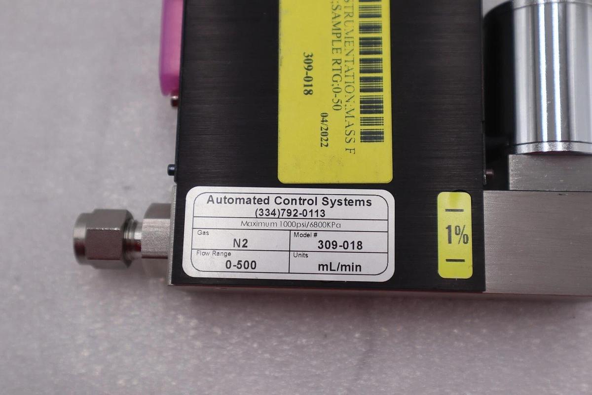 NEW AUTOMATED CONTROL SYSTEMS MODEL 309-018 GAS FLOW REGULATOR STOCK K-2132