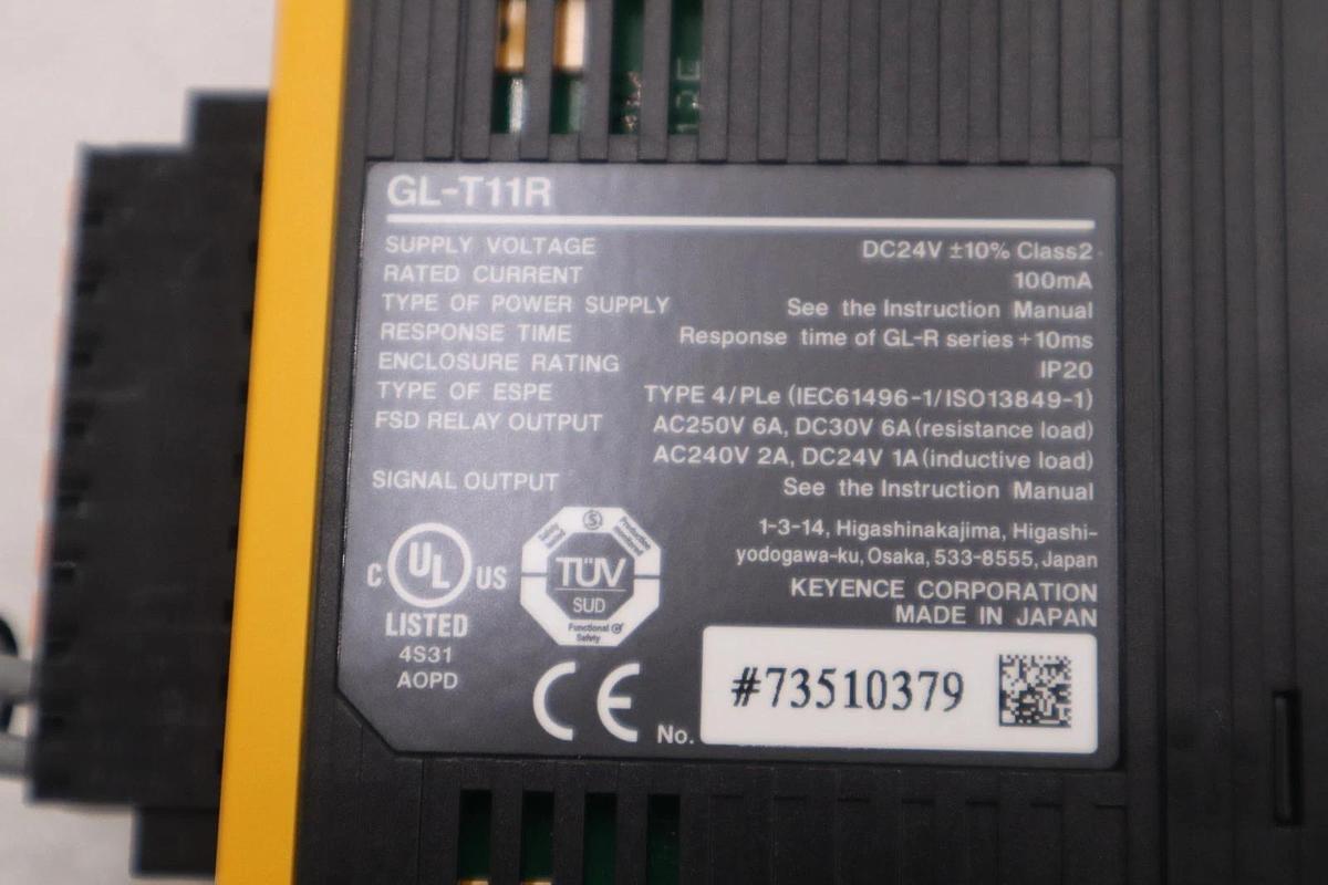 Used Keyence GL-T11R Safety Relay Interface Module 24v-dc STOCK 1425CC 646412795907