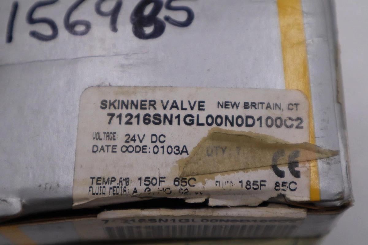 Used PARKER 71216SN1GL00N0D100C2 24VDC PSI 500 1/16 10WATTS STOCK H439A