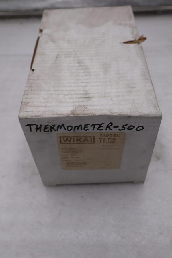 Used WIKA TI.52 BIMETAL THERMOMETER STEM 2.5" RANGE 50/500 F/C CONN 1/2"NPT - GF263
