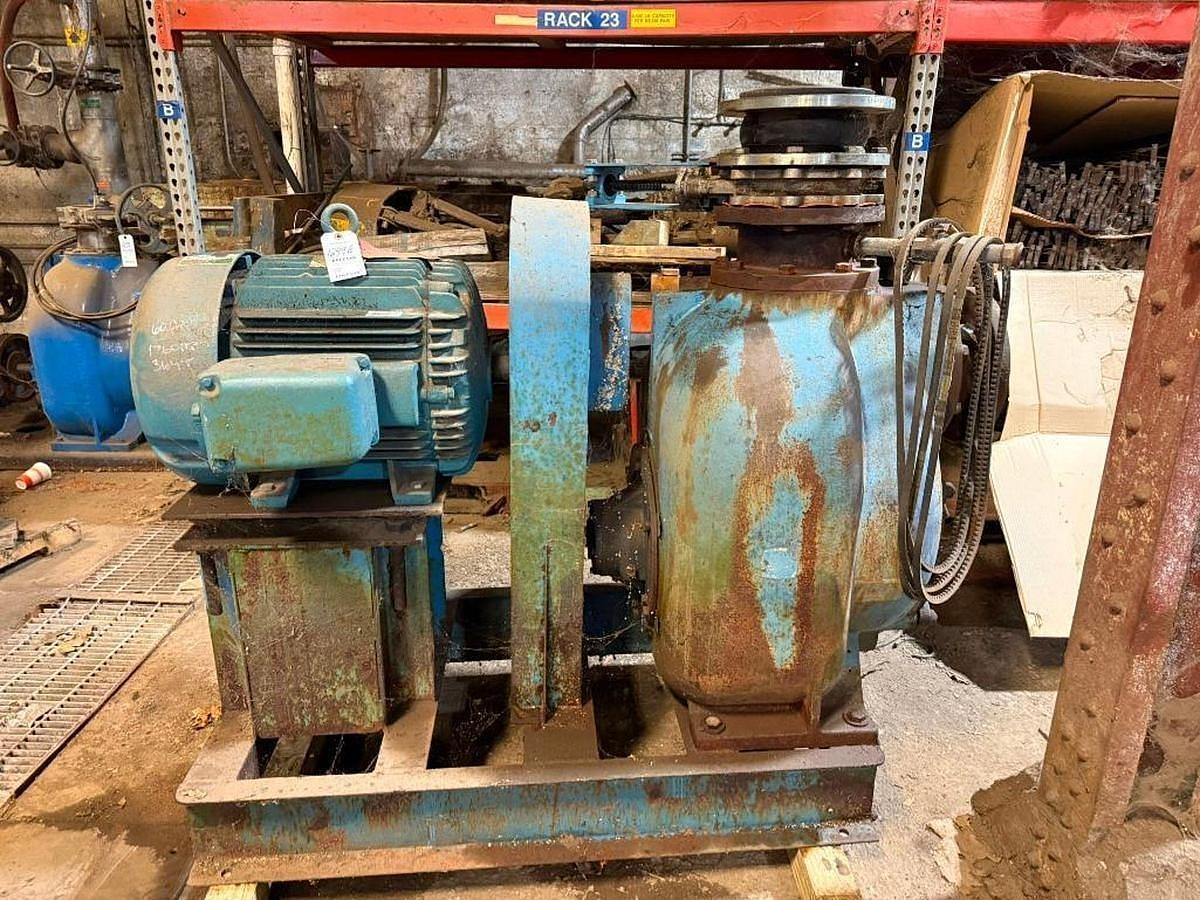 Used GORMAN-RUPP MODEL T8A60-B TRASH PUMP WITH MOTOR