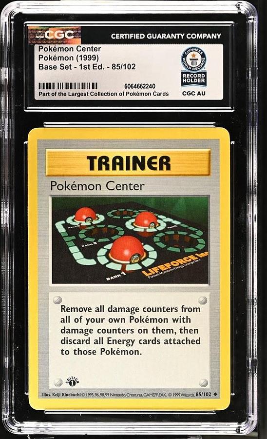 Used 1999 POKEMON BASE SET 1ST EDITION #85 POKEMON CENTER CGC WORLD RECORD 1/1 SLAB