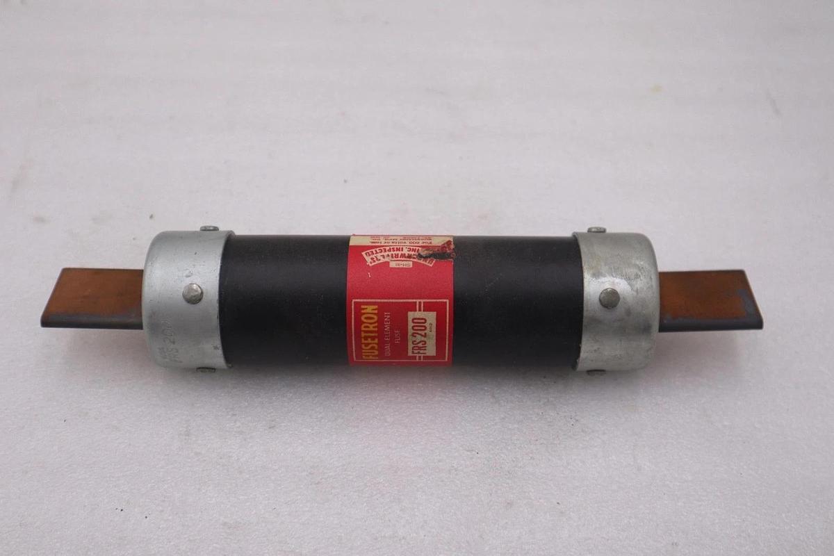 Used LOT OF 3 - FUSETRON FRS-200/FRS200 DUAL ELEMENT FUSE - STOCK 4948A