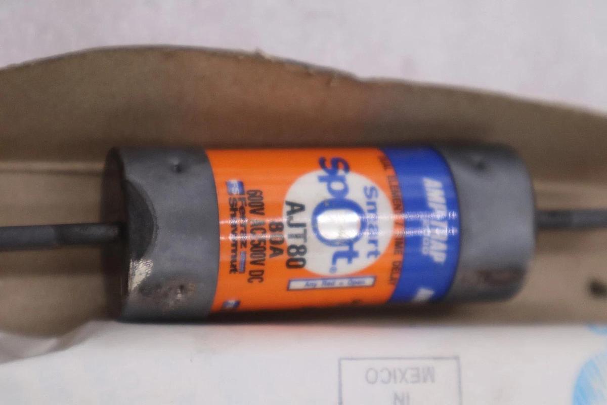 Used BOX OF 5 - FERRAZ SHAWMUT AJT80 Dual-Element Time-Delay 80A - STOCK GF310A