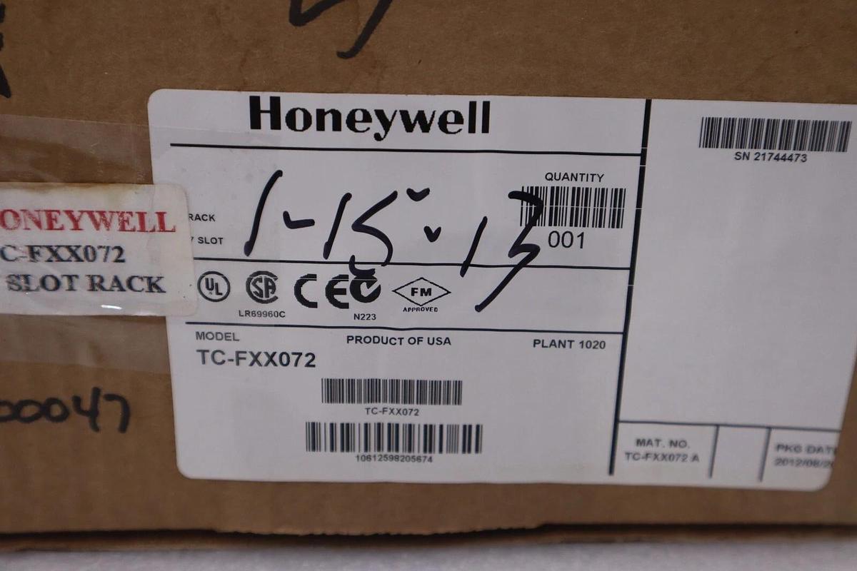 NEW OPEN BOX Honeywell TC-FXX072 A 7-Slot Rack Module Power Supply STOCK G423
