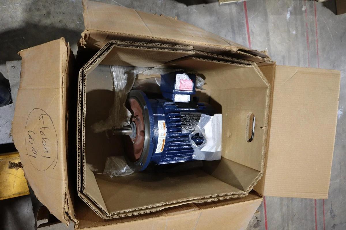 Used NEW MARATHON 184TTTS16577 ELECTRIC MOTOR 2HP 460V 3PH 1170RPM 184TD FRAME #S675