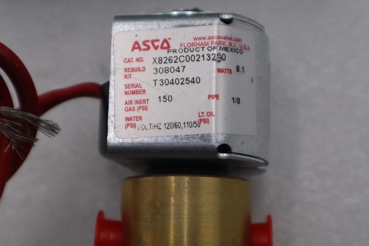 NEW OPEN BOX Asco Red-Hat X8262C00213200 Solenoid Valve Coil STOCK G827A