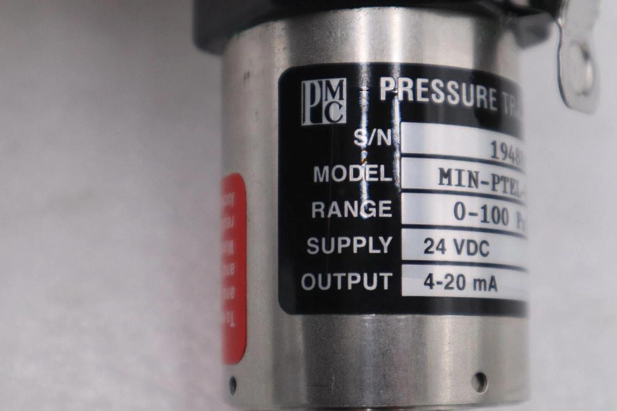 PMC Pressure Transmitter MIN-PTEL-HC-TH, 0-200KPA 24VDC 4-20mA New No Box #G766A