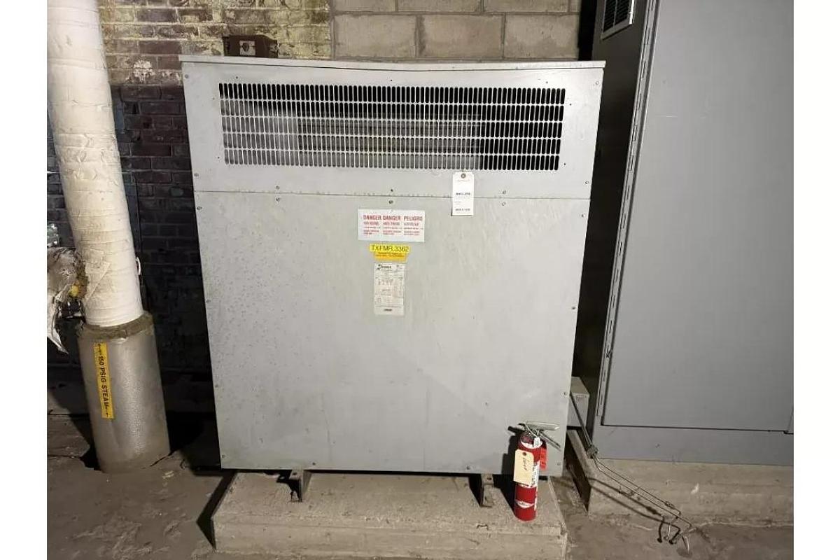 Used 500 KVA HAMMOND 4160V/ 480V DRY TYPE TRANSFORMER PART K500SKC