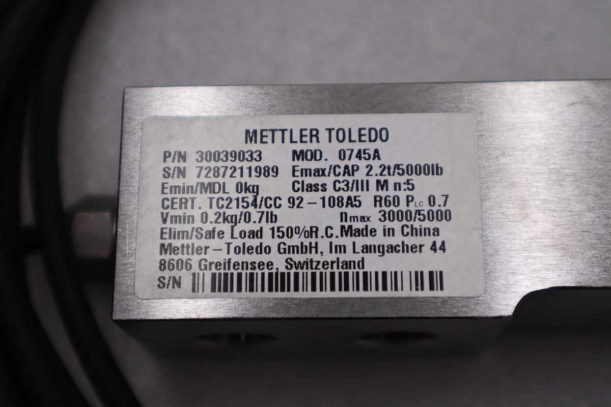 Used NEW METTLER TOLEDO 30039043 0745A BEAM LOAD CELL NSMP STOCK H893