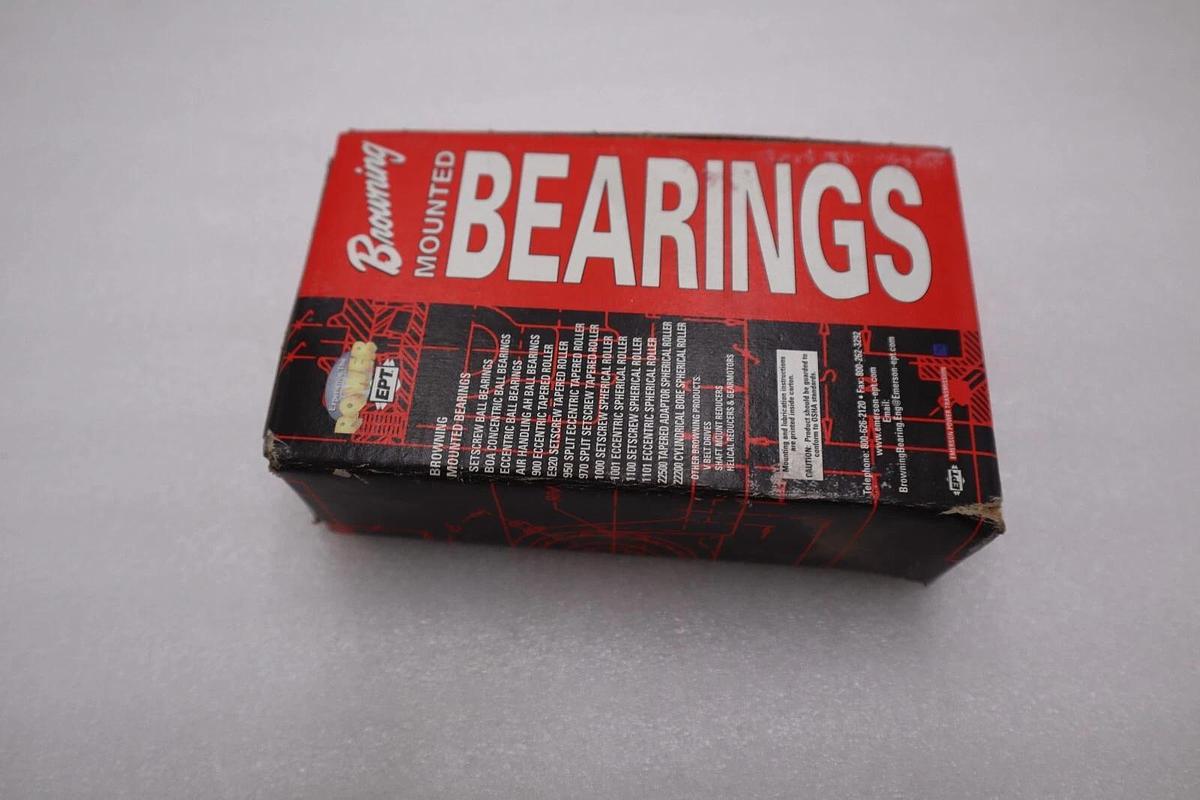 Used LOT OF 2 - Browning VPS-212 Two Bolt Pillow Block Ball Bearing 3/4” Bore #H470A