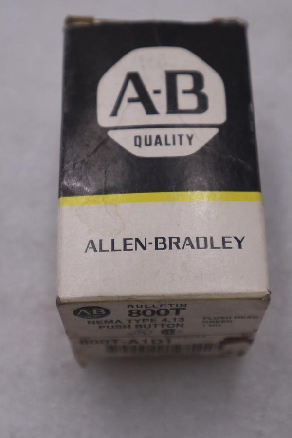 Used AB Allen Bradley 800T-A1D1 Push Button Flush Head Green STOCK 6060