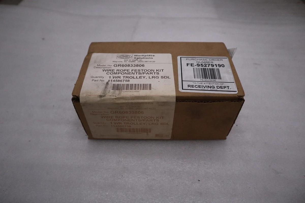 Used NEW HUBBELL WIRE ROPE FESTOON TOW CLAMP KIT GR60833806 STK 5660CC