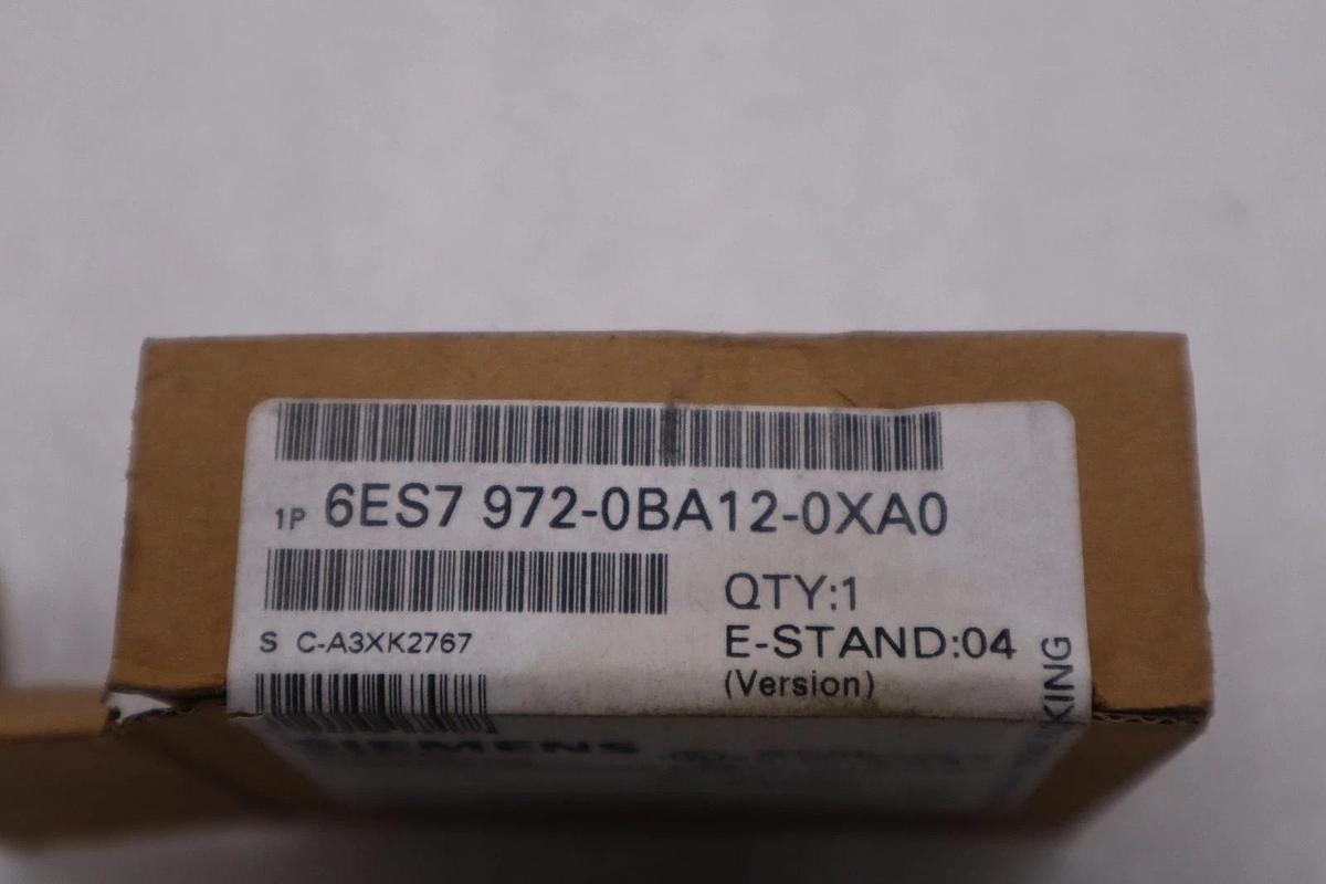 Used LOT OF 2 NEW OPEN BOX SIEMENS 6ES7 972-0BA12-0XA0 BUS CONNECTOR STOCK H274A