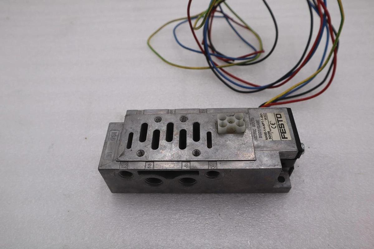 Used FESTO NASE-1/4-NPT-1-ISO SUB BASE VALVE STOCK #K-3706