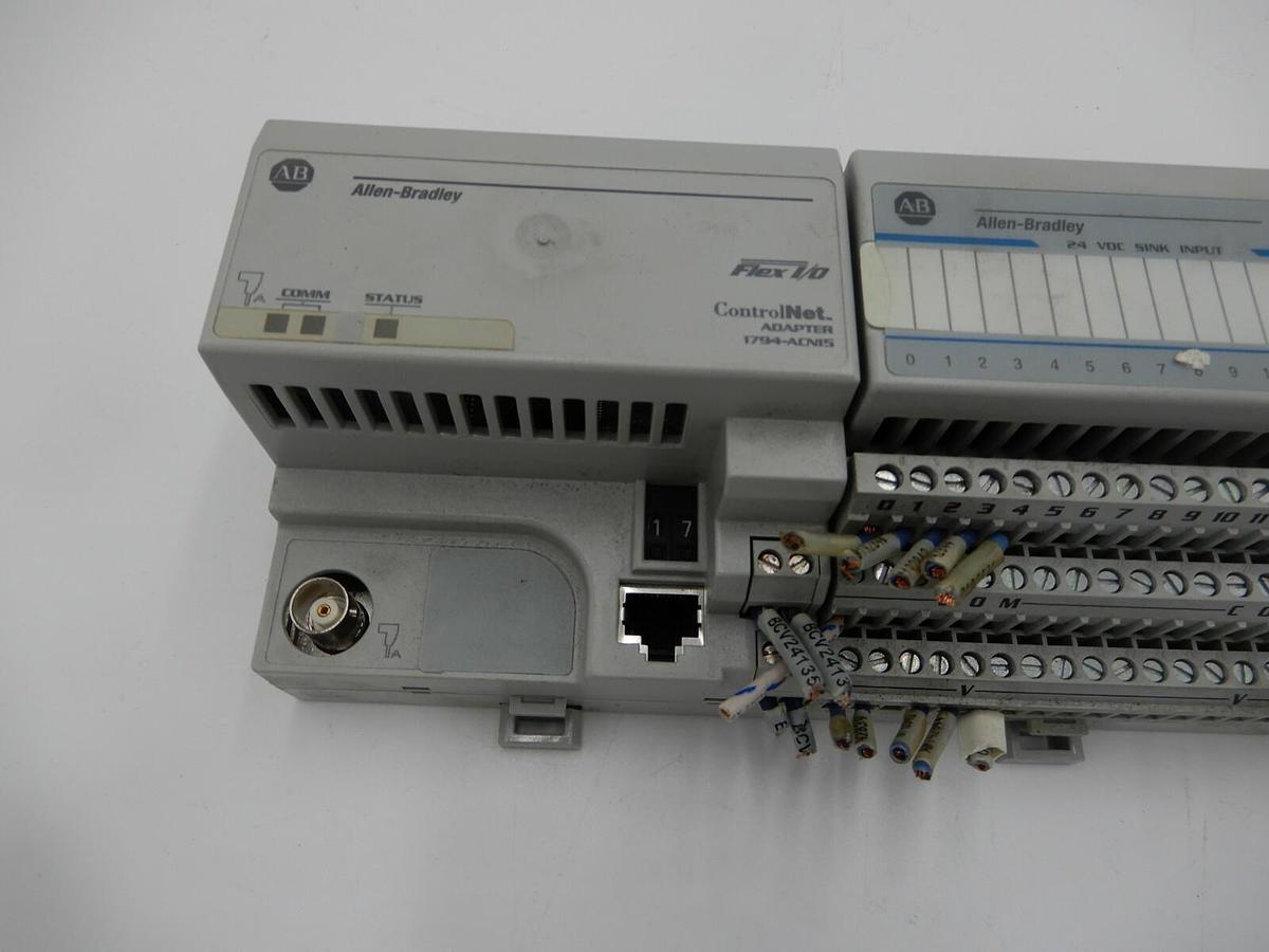 Used ALLEN BRADLEY PLC 1794-ACN15 1794-IB16 1794-OB16P STOCK NUMBER 372