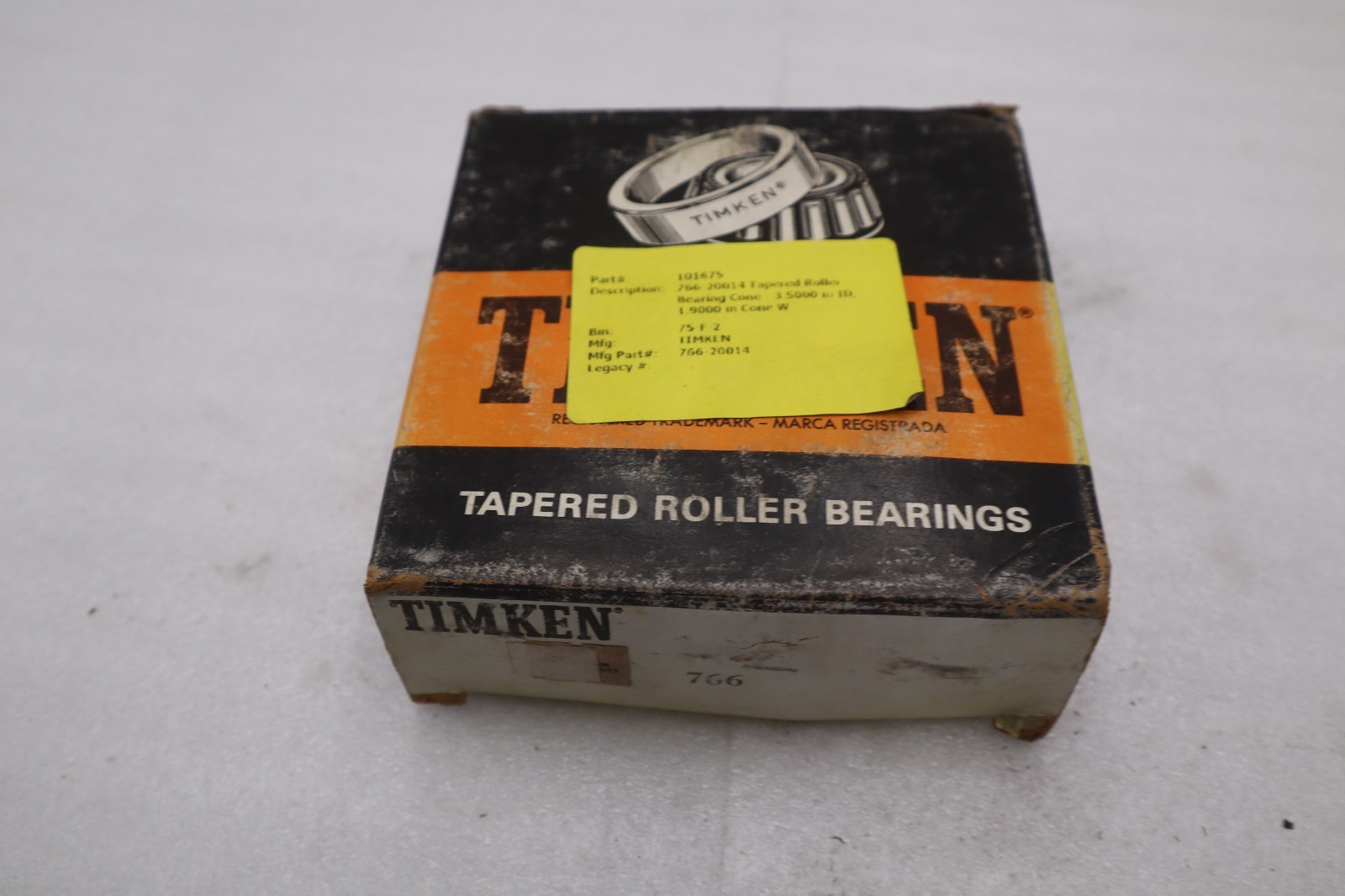 Used NEW IN BOX TIMKEN ROLLER BEARING 766 STOCK K2990CC