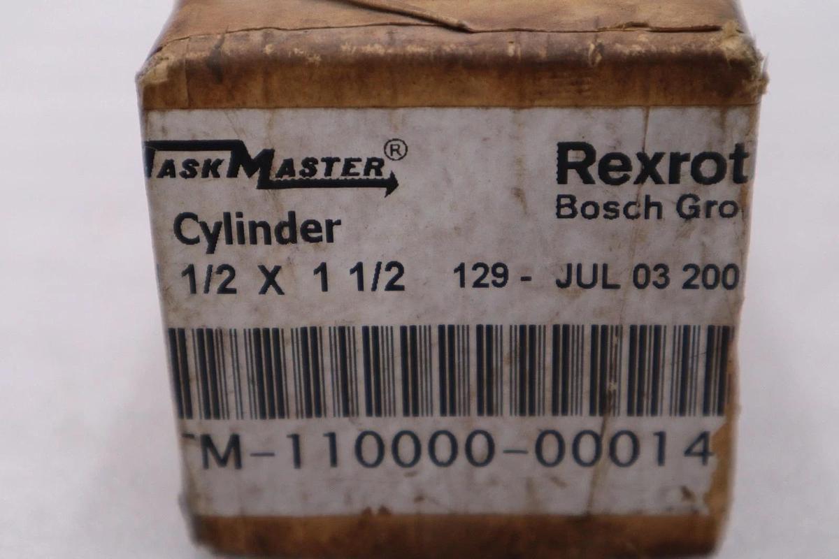 Used NEW Rexroth Taskmaster,TM-110000-00014, Pneumatic Cylinder STK H908A