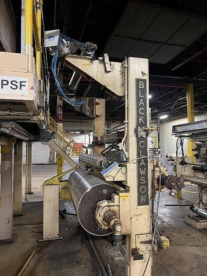 Used 63" WEB WIDTH BLACK CLAWSON CHILLED ROLL (2) ROLL STATION