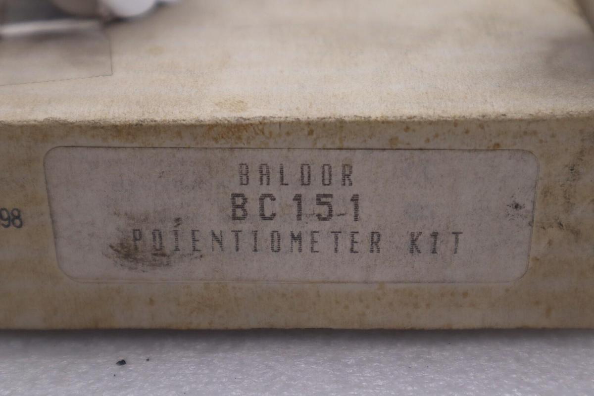 Used BALDOR BC151 POIENTIOMETER KIT STOCK #K-3690