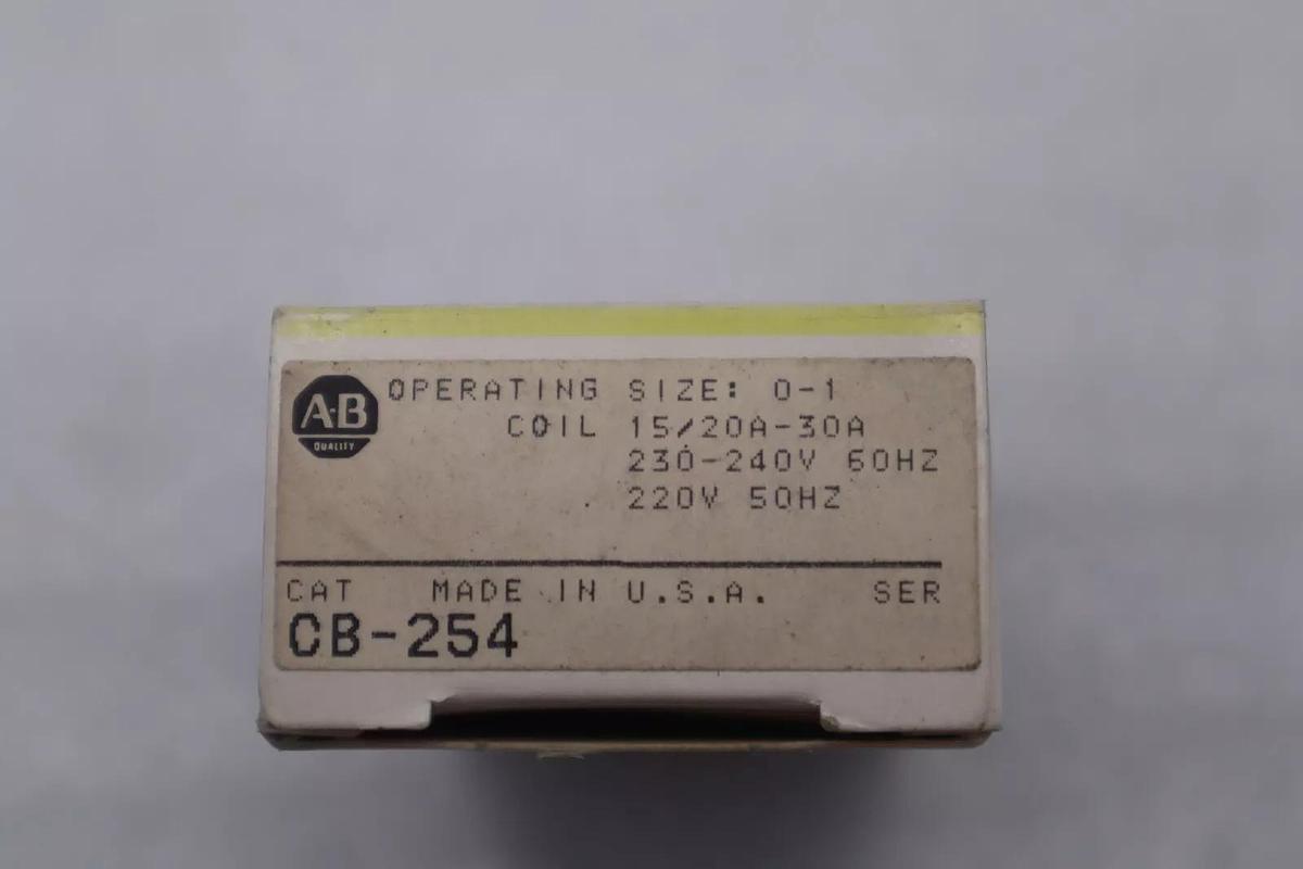 NEW OPEN BOX AB ALLEN BRADLEY CB-254 240V 30A STOCK K-3517