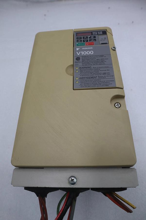 Used Yaskawa CIMR-VU4A0023FAA V1000 AC Drive 23A/18A 380-480VAC 24Amp Rev A #4312