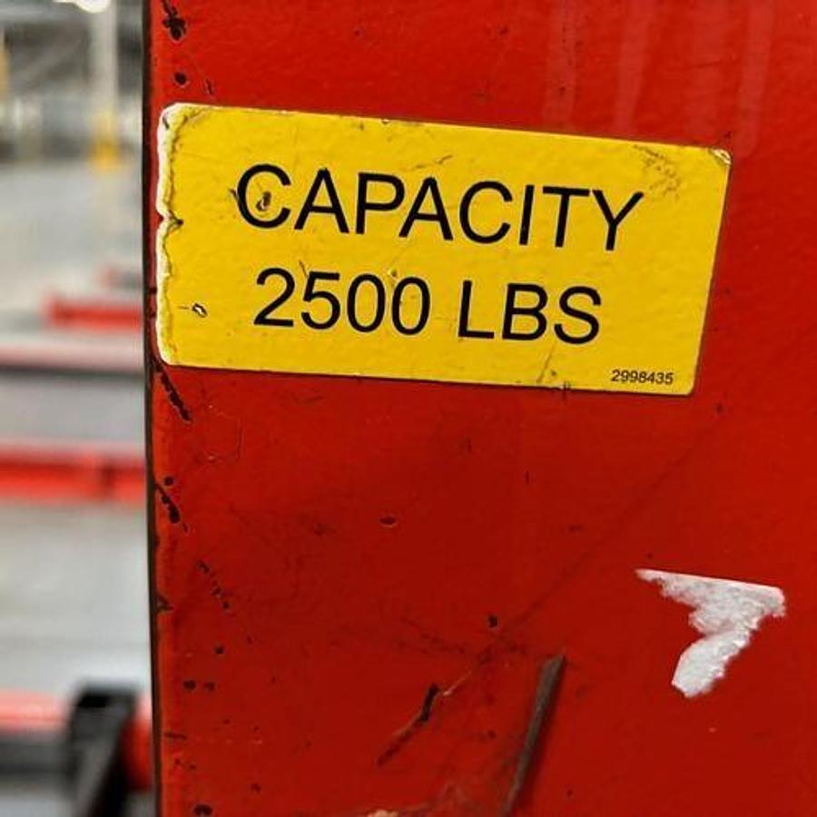 Used PRESTO P4-25-4348-LPT FLOOR LEVEL PALLET LIFT LOAD LEVELER TURNTABLE 2,500 POUND