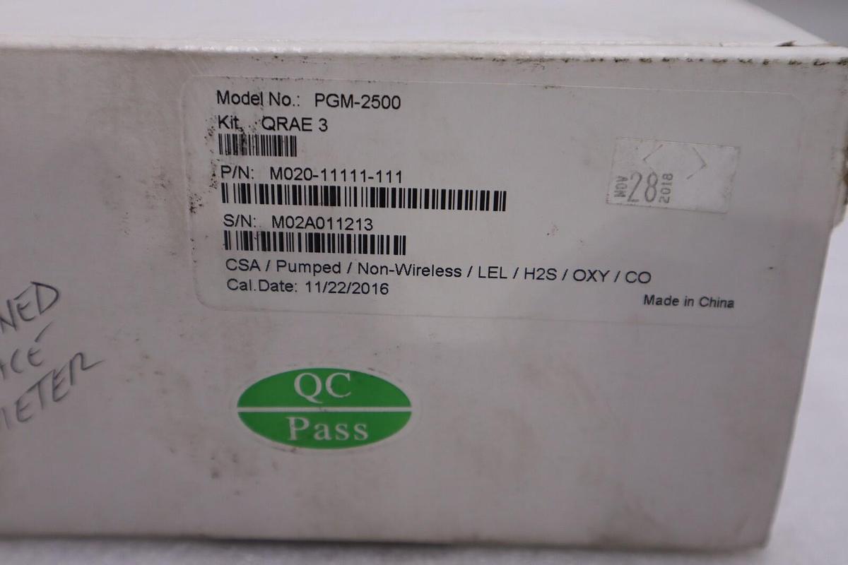 NEW IN BOX Honeywell PGM-2500 KIT QRAE 3 Multi-gas Monitor STOCK H440