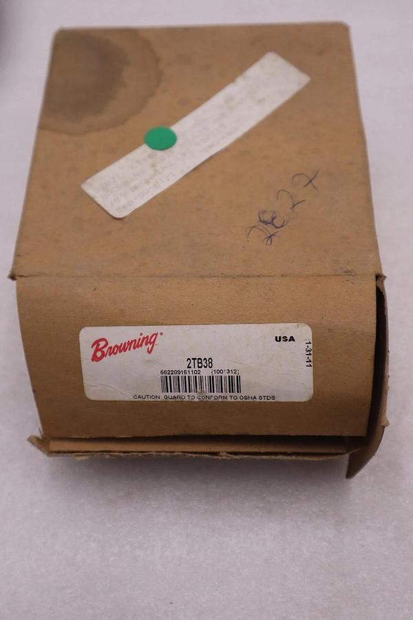 Used Browning 2TB38  Bushing Bore V-Belt Pulley - STOCK GF593A
