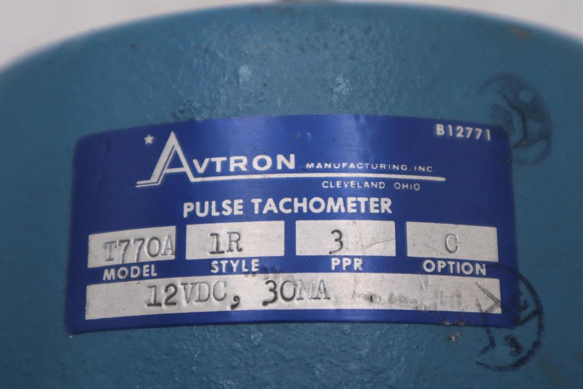 AVTRON T770A 1R 12VDC 30mA Pulse Tachometer STOCK 4585