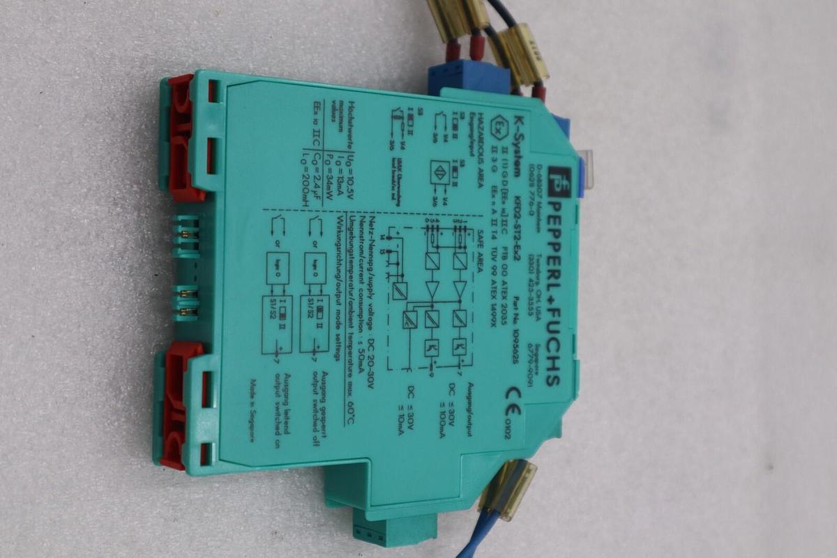 Used Pepperl + Fuchs KFD2-ST2-Ex2 Switch Amplifier K-System 1095625 STOCK K-3830