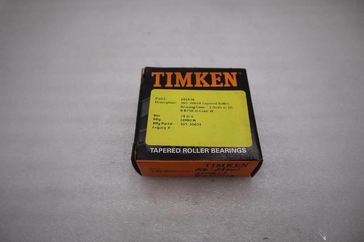 NEW OPEN BOX Timken Tapered Roller Bearing 365 STOCK K-3988CC