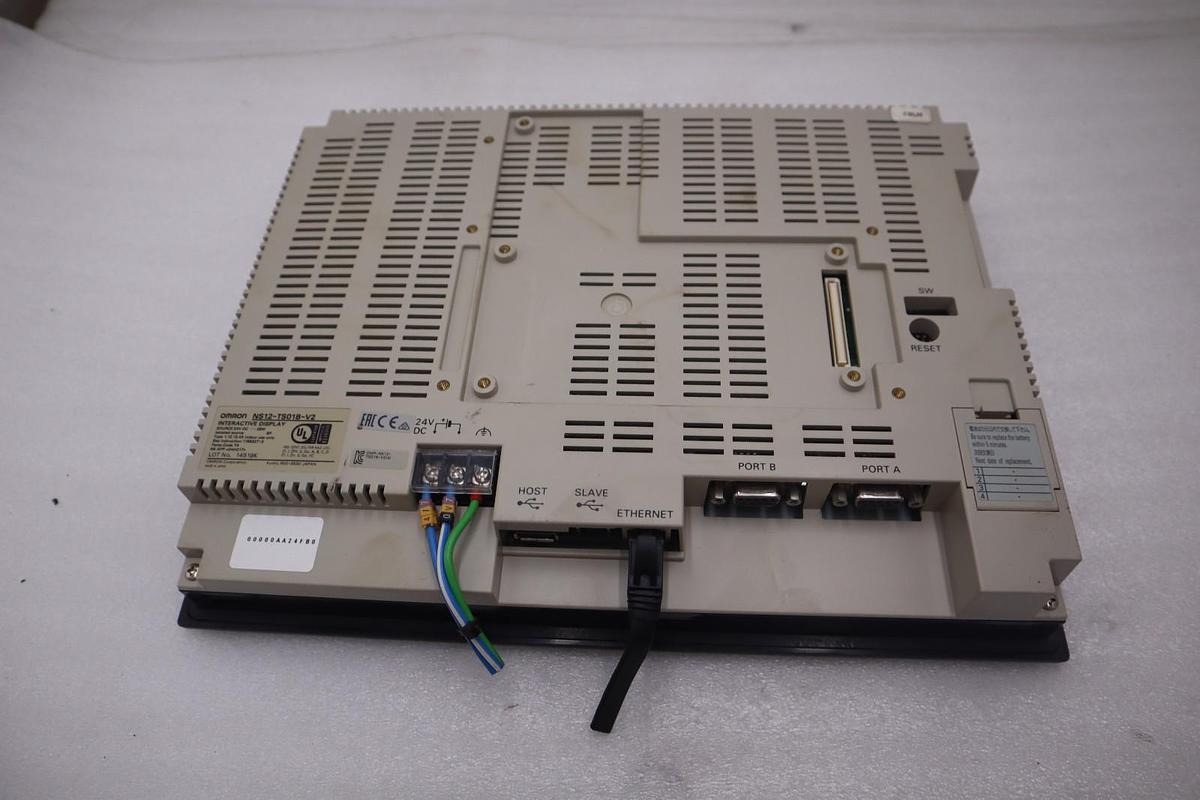 Used Omron NS12-TS01B-V2 12.1" Color Touchscreen HMI Ethernet STOCK SGF-232