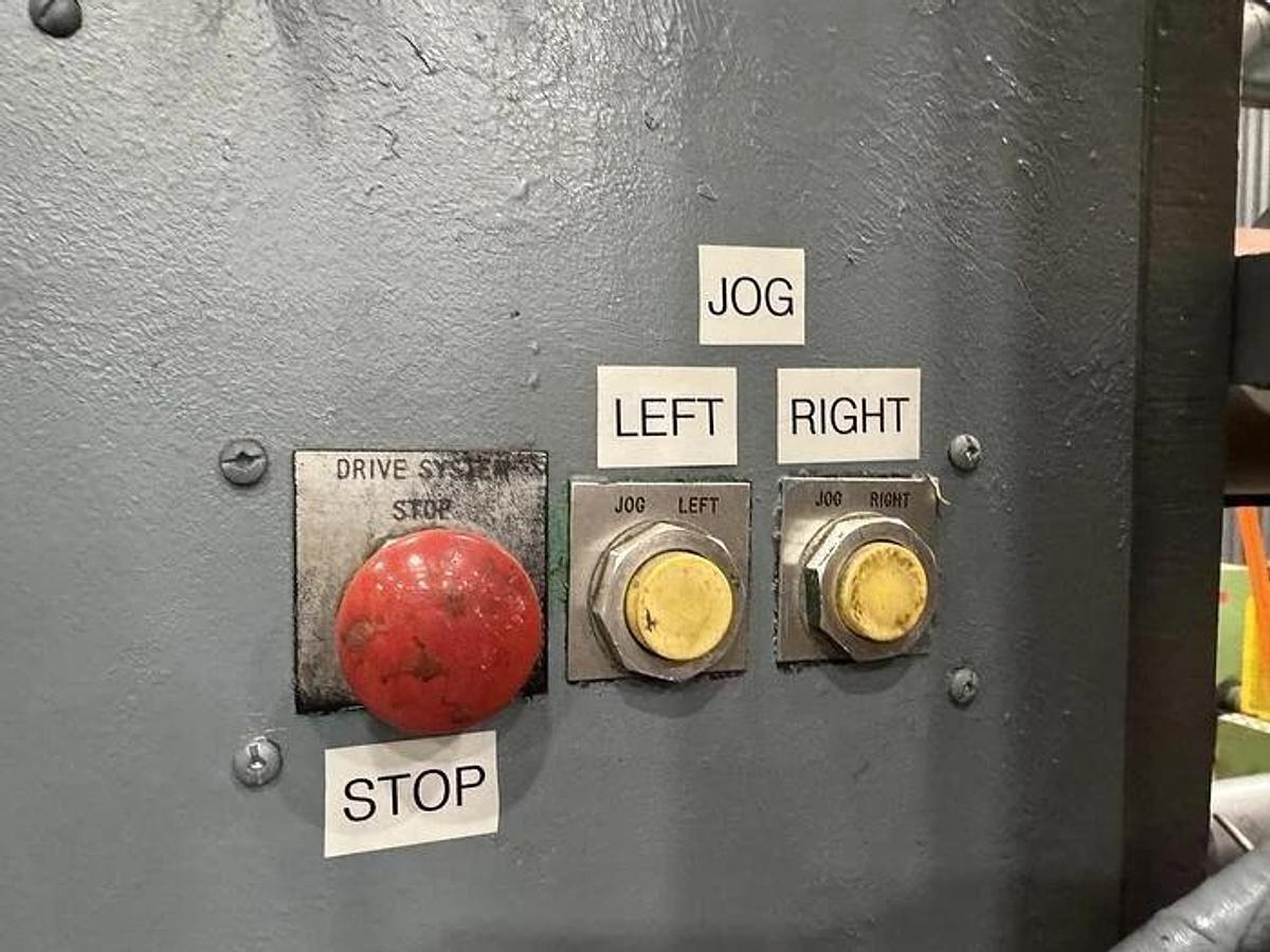 Used 72" DUSENBERY 613 COUNTER ROLL SLITTER REWINDER