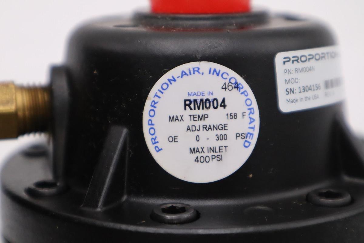 Used NEW PROPORTION AIR PRESSURE REGULATOR RM004N REV A w/ V1 QB1TBNICZP50PSG #H1612