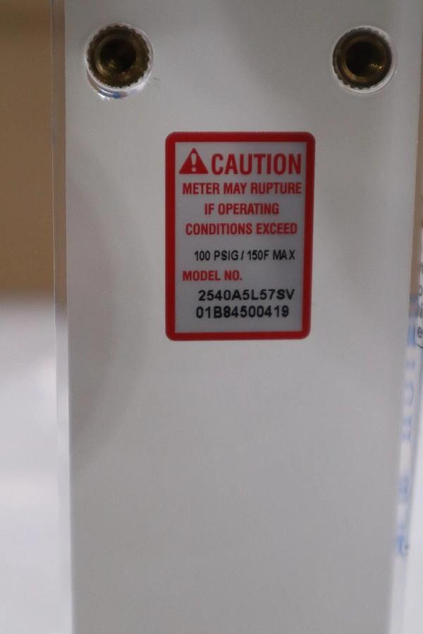 Used Brooks Instrument Flow Meter 1-10 GPM 2540A5L57SV  1” NEW WITH BOX STOCK G693