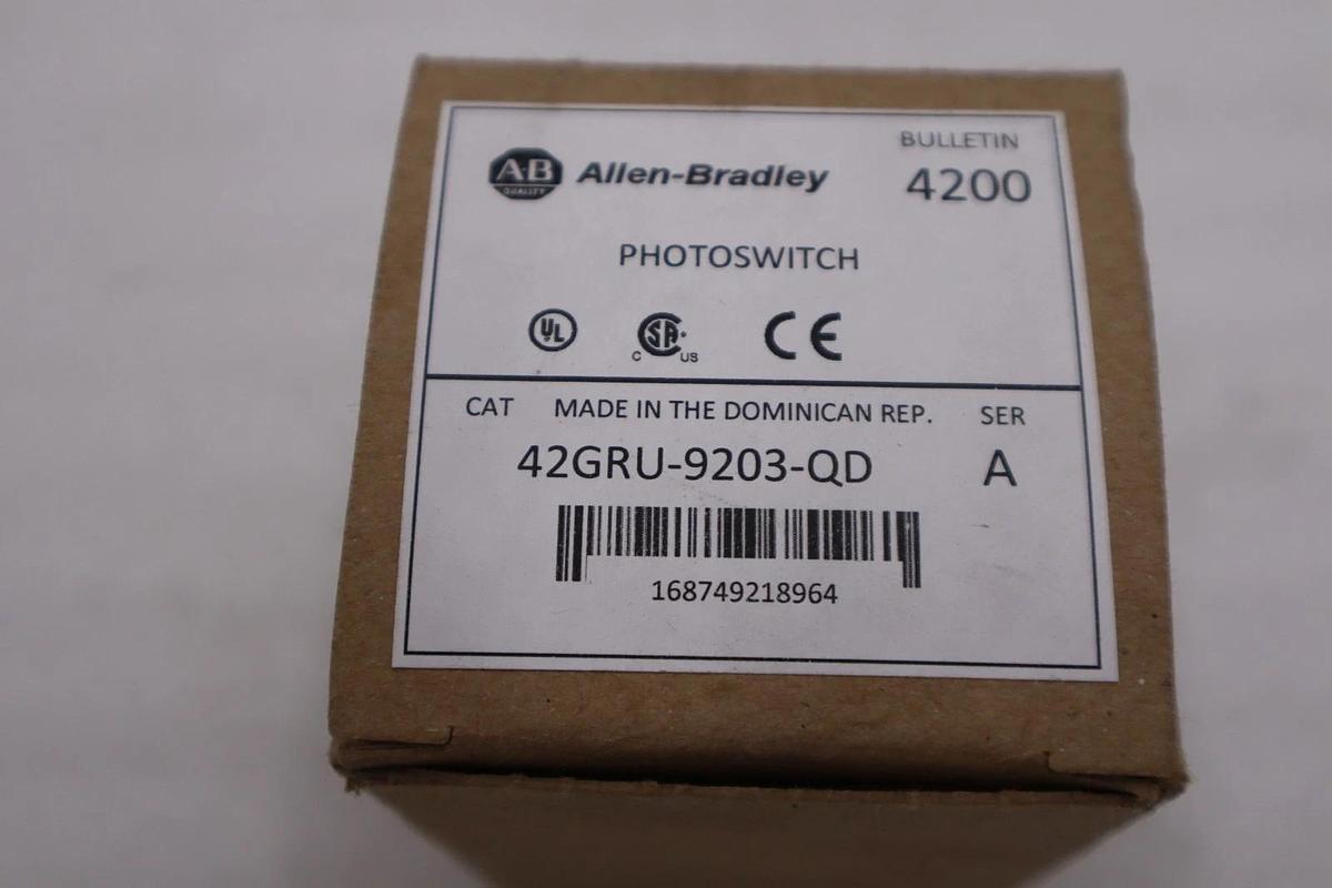 Used ALLEN BRADLEY 42GRU-9203-QD PHOTOSWITCH PHOTOELECTRIC STOCK H758A