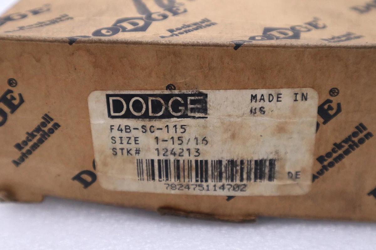 Dodge F4B-SC-115 Flange Mount Ball Bearing STOCK H1329 782475114702