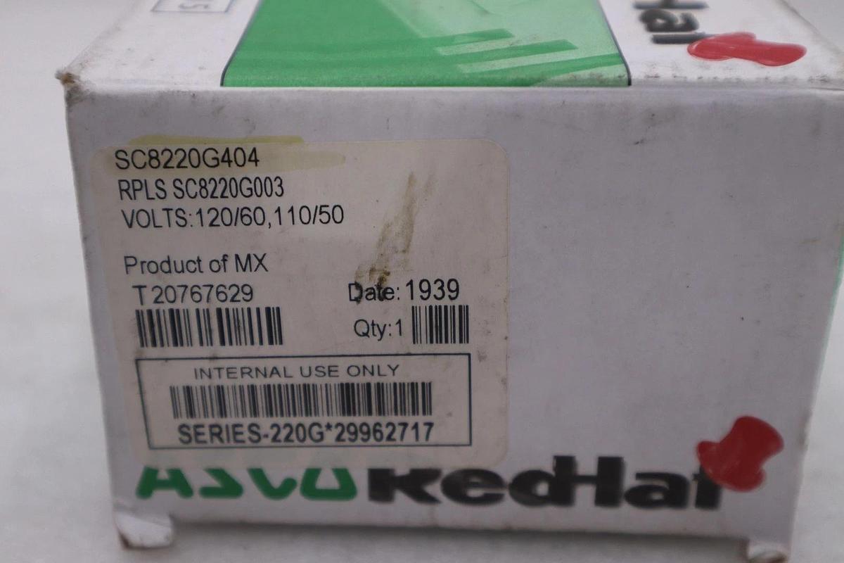 NEW OPEN BOX ASCO SC8220G404 SOLENOID VALVE STOCK 2208A