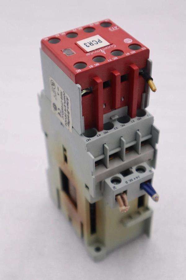 Used ALLEN BRADLEY 700-CF310Z* SER. A RELAY COIL WITH AB 100S-F SER. B STOCK L-481-C