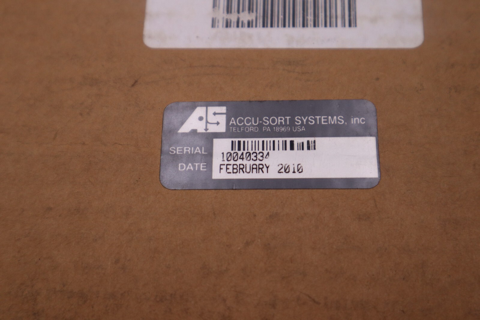 Used ACCU-SORT 104636001 BARCODE ACCESSORY AXIOM WIRING BASE STOCK #043-A