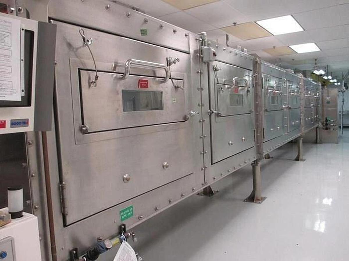 Used 14" WIDE STAINLESS STEEL FLOATATION DRYER SECTION - 30FT LENGTH - 400 DEGREES
