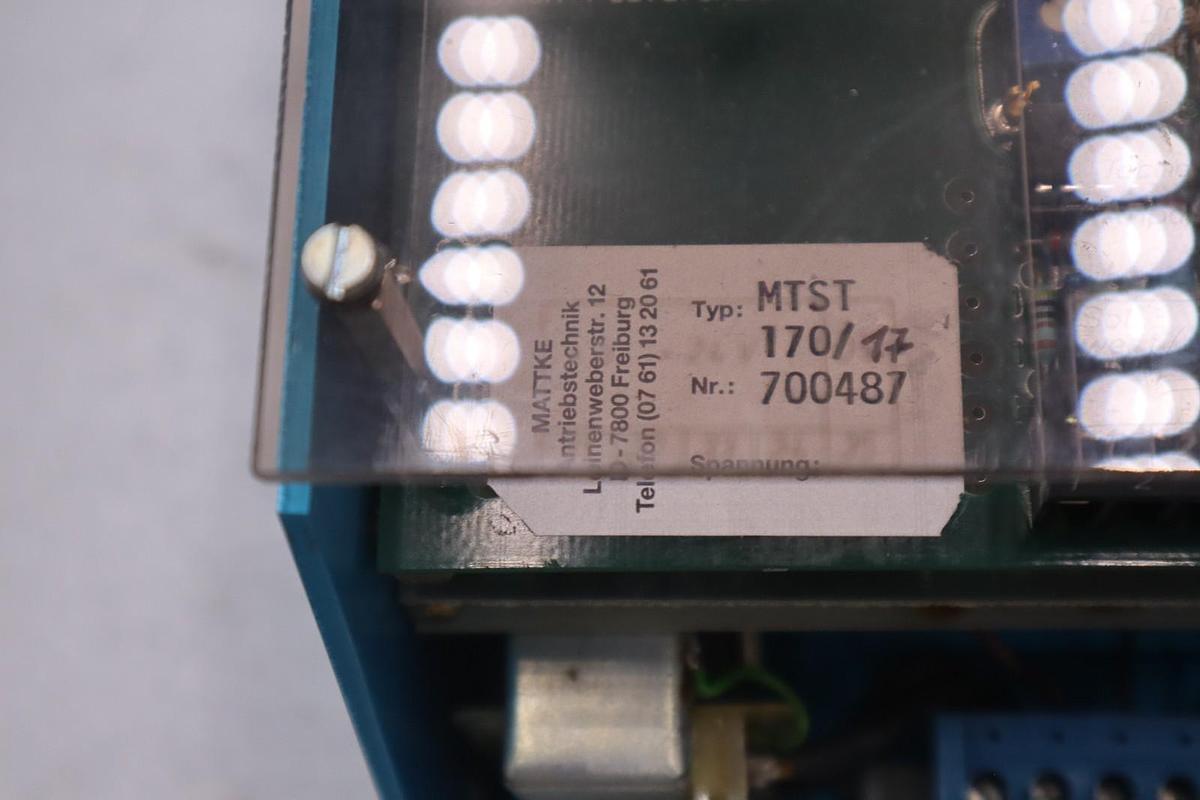 MATTKE Typ: MTST170/17 Transistor - STOCK 2705A