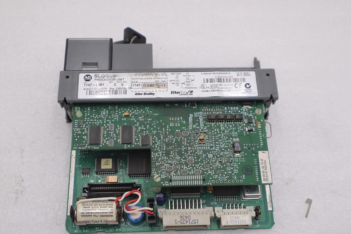 Used Allen Bradley 1747-L551 /C SLC 500 SLC 5/05 CPU Controller Ethernet STOCK 833C