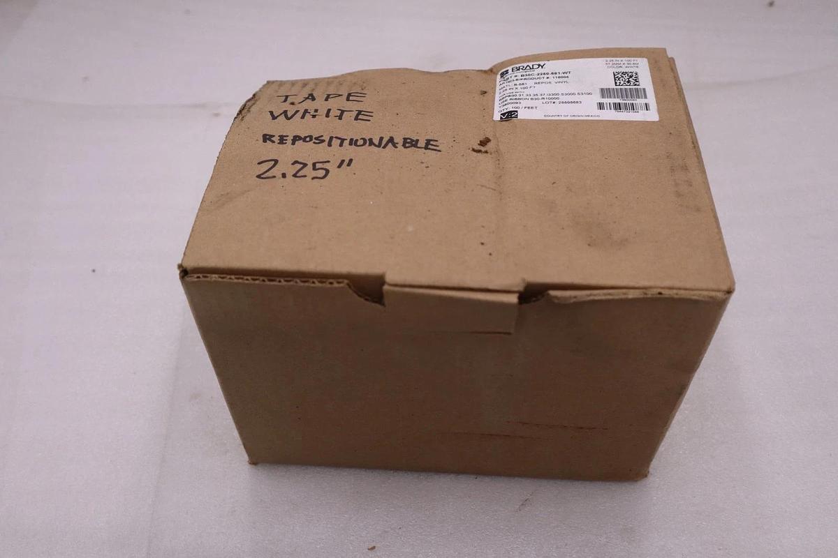 Brady B30C-2250-581-WT Thermal Label 2.25 x 100’ Label Printer STK GF1171