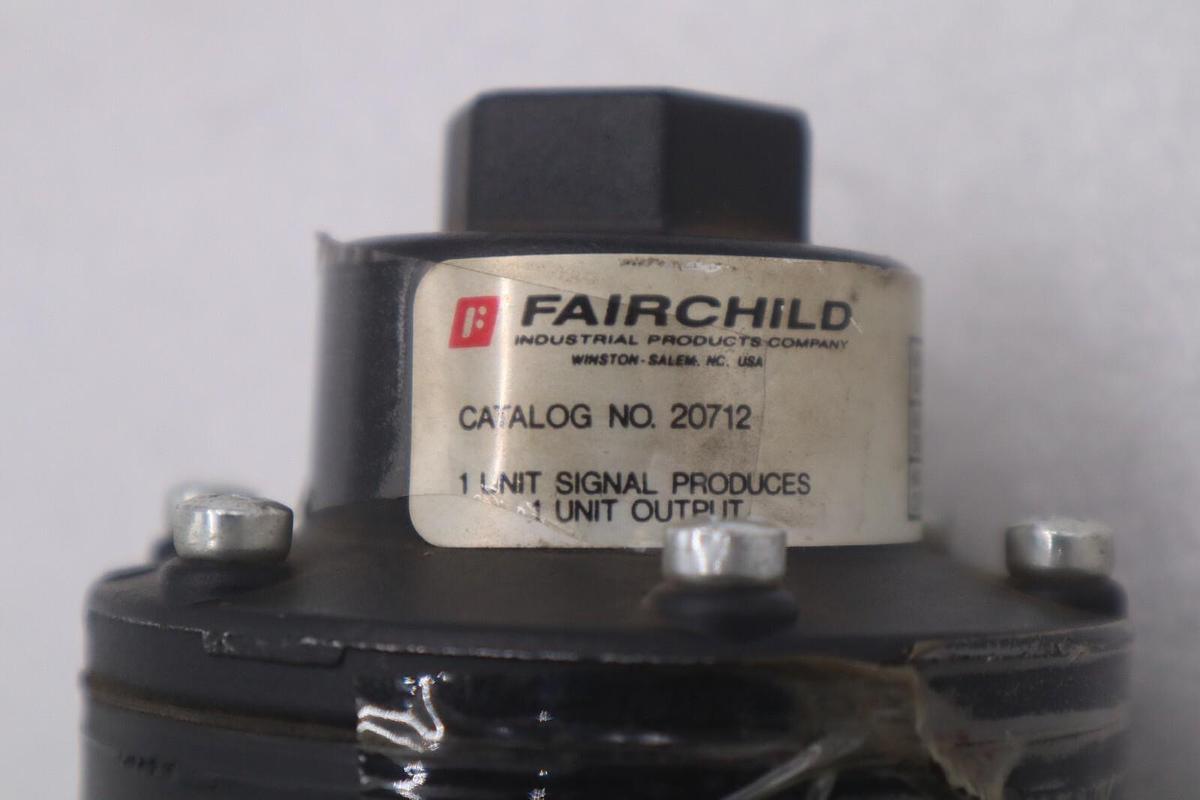 Used FAIRCHILD 20712 AIR VOLUME BOOSTER STOCK #K-3708