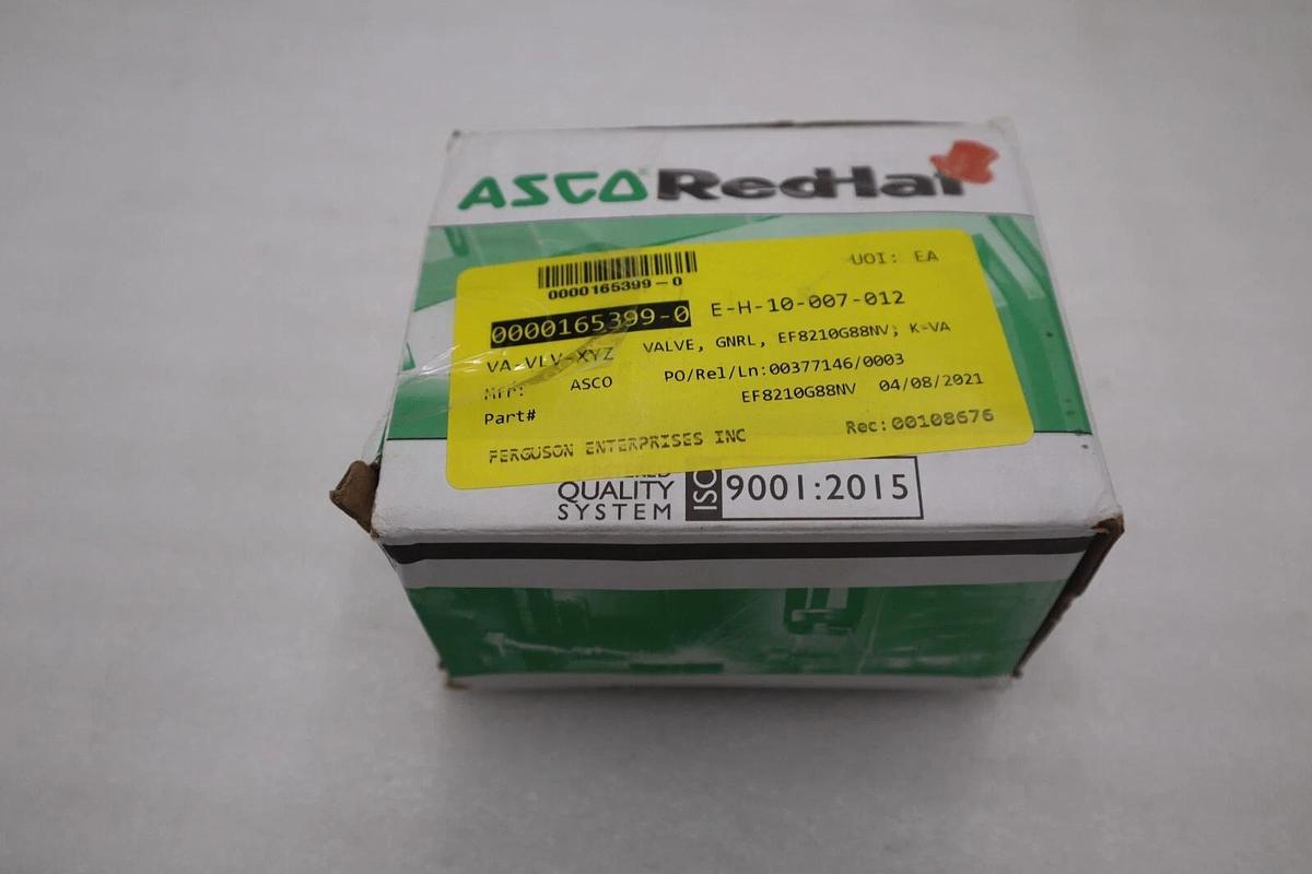 Used NEW IN BOX ASCO EF8210G088NV 120/60 110/50 VALVE STOCK G572