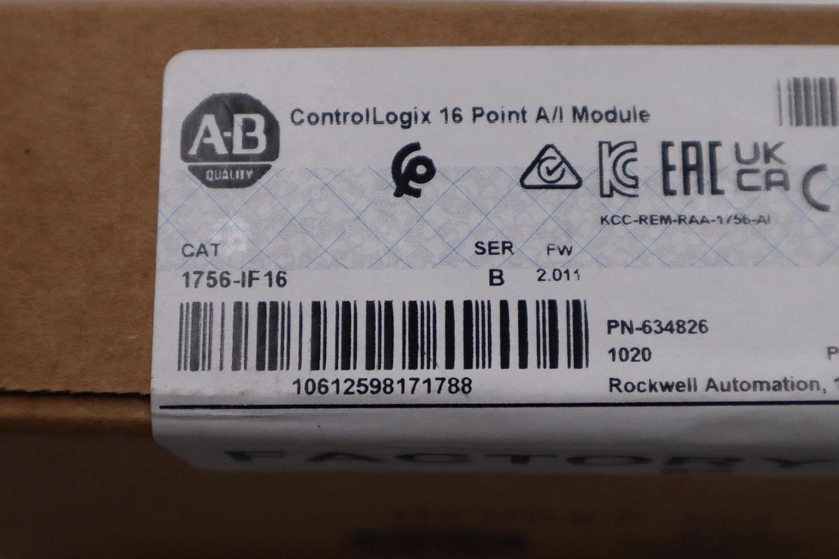 Refurbished Allen-Bradley 1756-IF16 ControlLogix 16 Point Analog Input Module - STOCK GF58