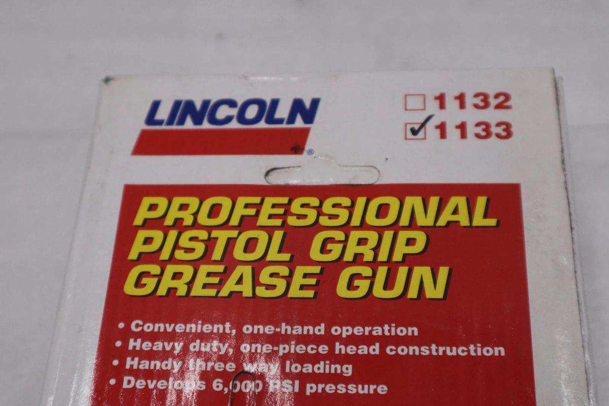 Used LINCOLN 1133 Professional Pistol-Grip Manual Grease Gun NEW STK GF200A
