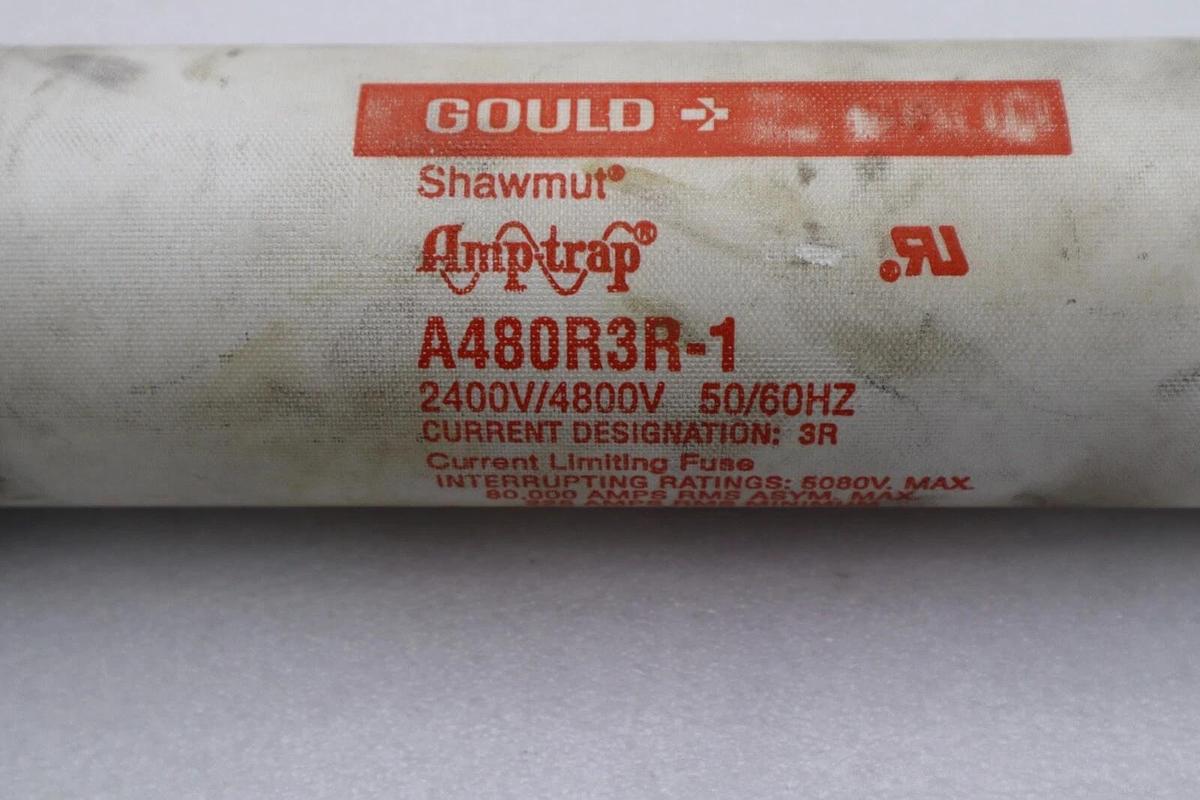 Used GOULD SHAWMUT AMP-TRAP A480RSR-1 2400V/4800V 50/60HZ #L-57